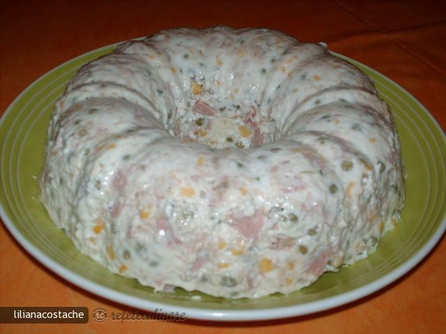 Appetizer like aspic with sour cream