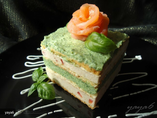 Appetizer with Tuna and Cheese Mousse