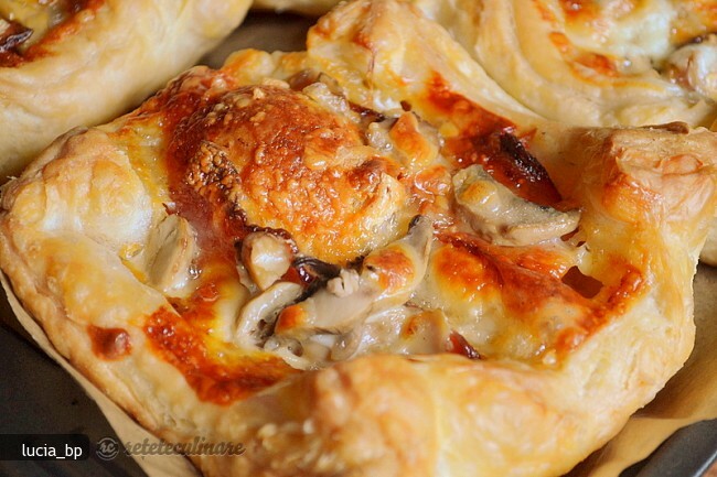 Paniers de Bacon, Camembert et Champignons