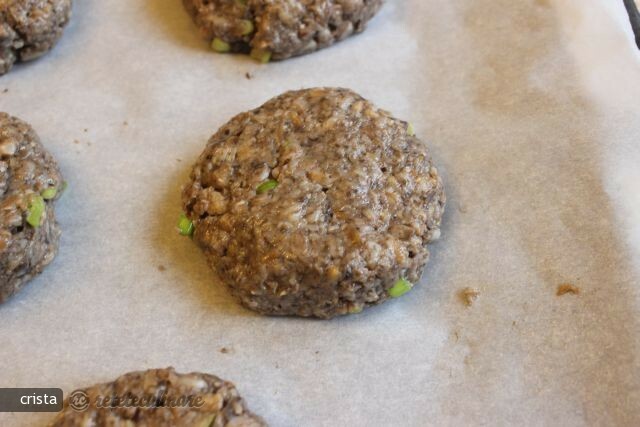 Meatballs made from Alac (Farro) and Mushrooms Baked