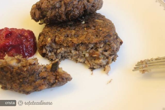 Meatballs made from Alac (Farro) and Mushrooms Baked