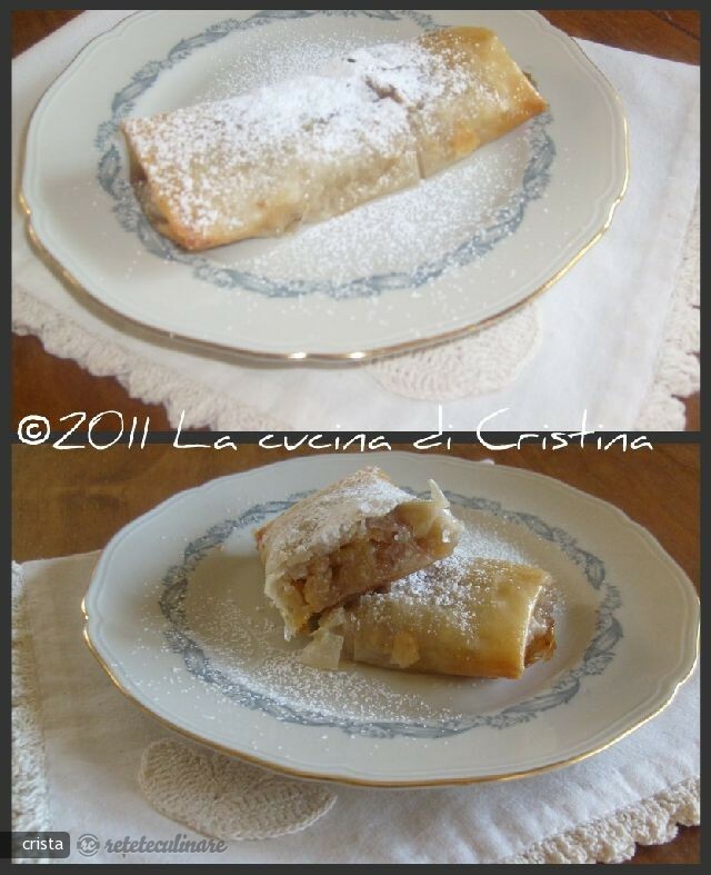 Mini Apple Strudel with Phyllo Dough