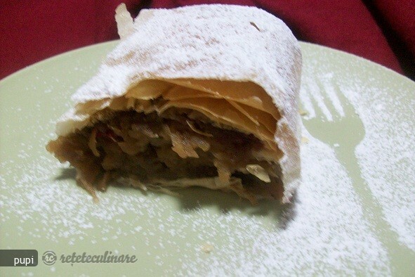 Apple and Cranberry Strudel