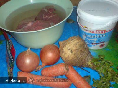 Beef Soup with Sour Cream