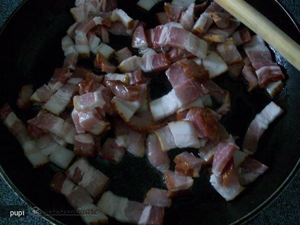 Green Salad Soup with Smoked Bacon