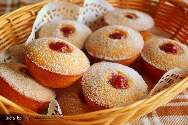 Sweet Corn Muffins with Pumpkin and Cherries