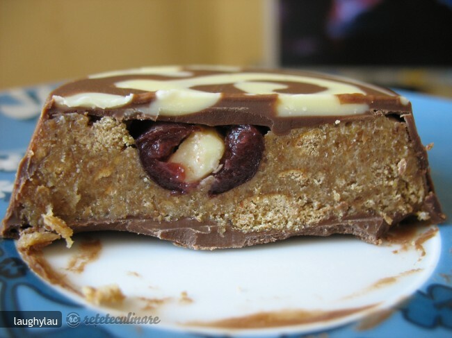 Chocolate Candies with Biscuit Cream and Cherries