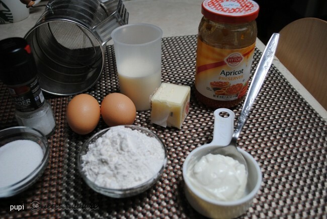 Popover con Mermelada de Albaricoque