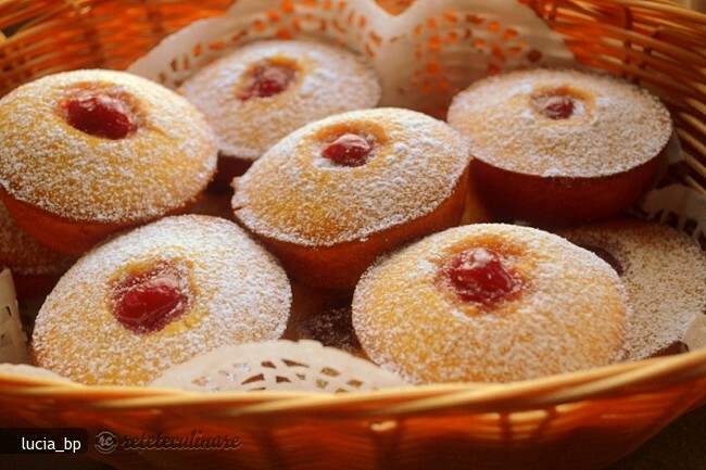 Sweet Corn Muffins with Pumpkin and Cherries