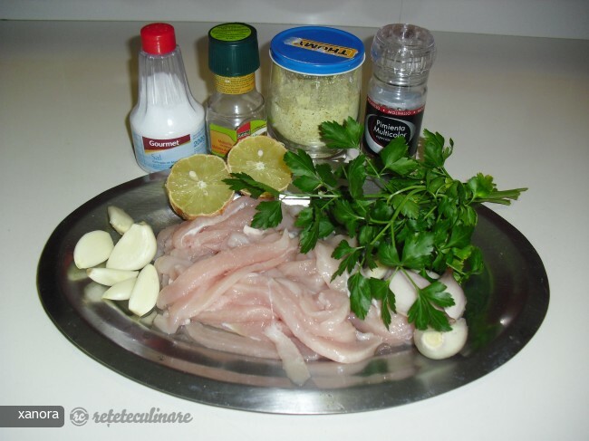 Chicken with Shallots, Sour Cream, and Cut Beans