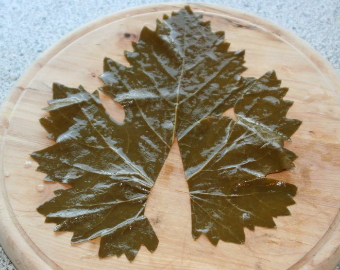 Stuffed grape leaves