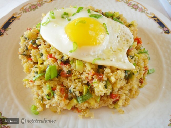 Quinoa con Chorizo y Calabacín