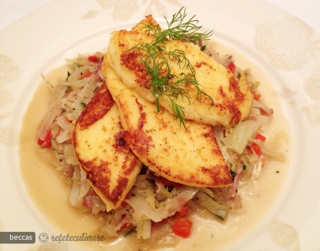 Cabbage with Bacon and Polenta