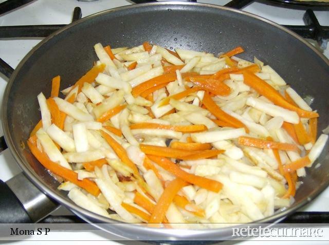 Fish with celery and orange sauce