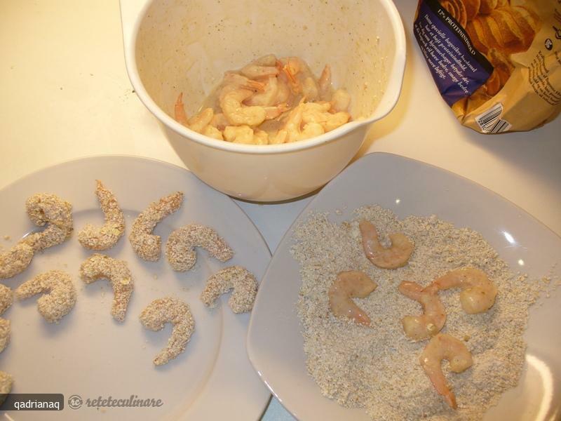 Breaded Shrimp with Oat Flakes