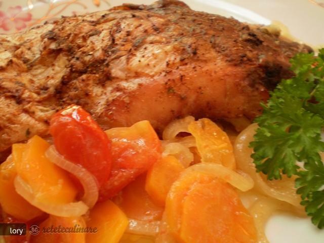 Baked Carp with Vegetables