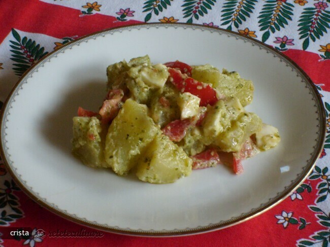 Ensalada de Patatas con Pesto de Albahaca