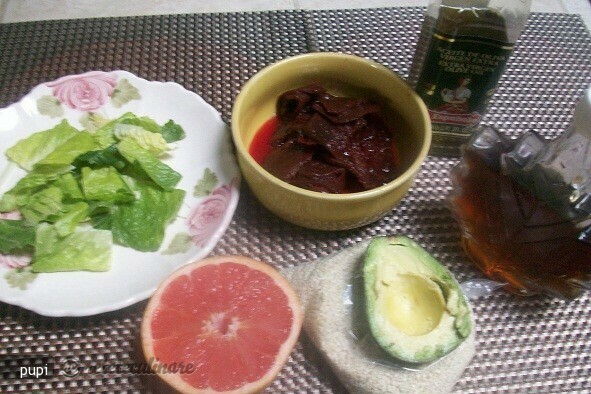 Winter Salad with Roasted Beetroot, Avocado and Grapefruit